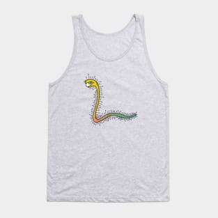 Worm Monster illustration in Weirdtual Reality Tank Top